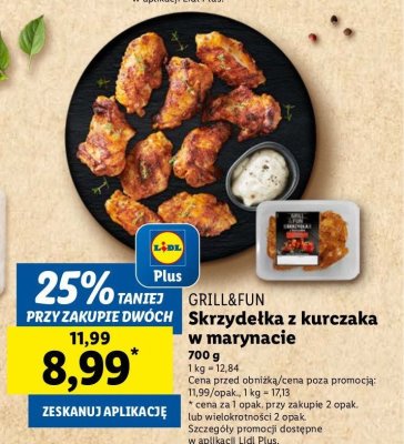 Sznycle z kurczaka w marynacie Grill and fun promocja