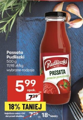 Passata Pudliszki promocja w Delikatesy Centrum
