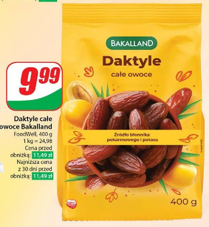 Daktyle suszone Bakalland promocja