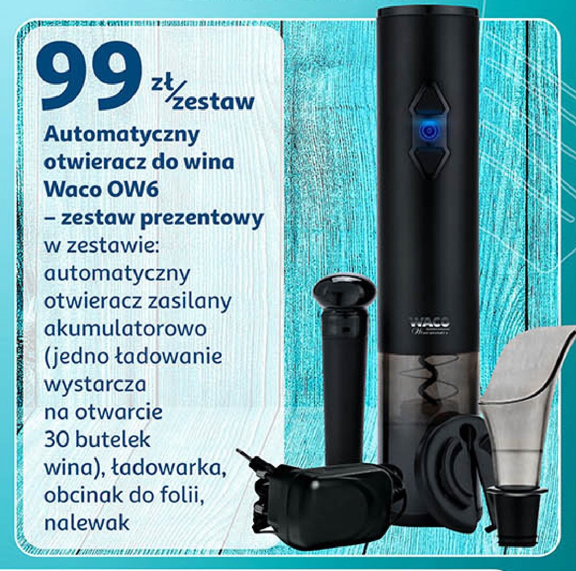 Otwieracz do wina ow6 Waco promocja