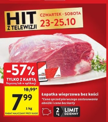 艁opatka wieprzowa bez ko艣ci Kraina mi臋sa promocja w Intermarche