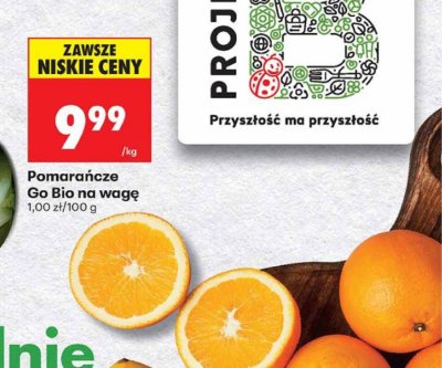 Pomarańcze Go Bio na wagę Biedronka promocja w Biedronka