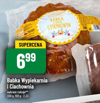 Babka cytrynowa Wypiekarnia i ciachownia promocja