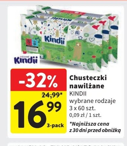 Chusteczki wilgotne natural balance Cleanic kindii promocja