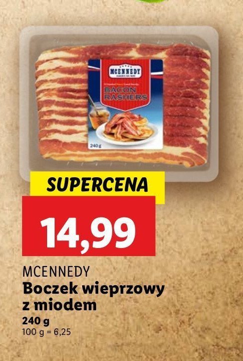 Boczek wędzony z miodem Mcennedy promocja