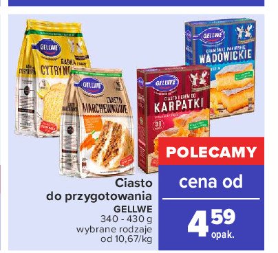 Ciasto marchewkowe 100% naturalne Gellwe promocja
