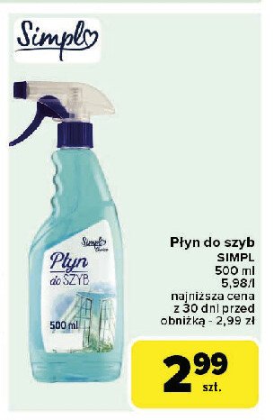 Płyn do szyb Simpl promocja w Carrefour Market