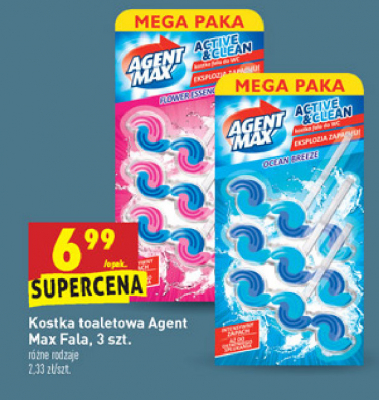 Kostka toaletowa flower essence Agent max active & clean promocja