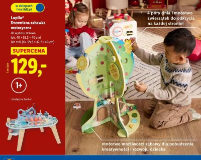 Drewniana zabawka motoryczna Lupilu promocja w Lidl