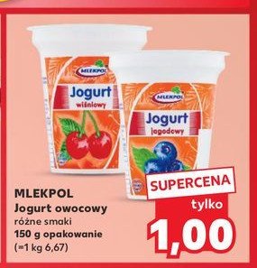 Jogurt jagodowy Mlekpol promocja