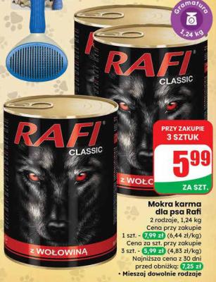 Mokra karma dla psa Rafi promocja w Dino