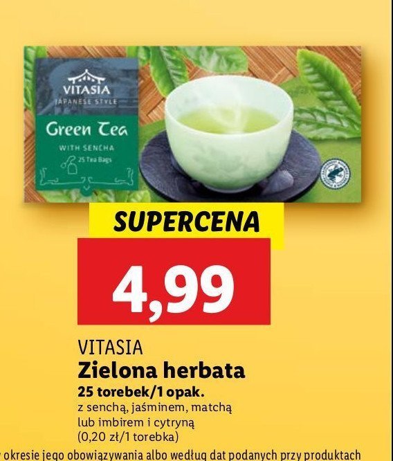 Herbata zielona matcha Vitasia japan promocja