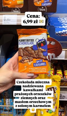 Czekolada mleczna Peanut Butter Schokolade Salted Caramel promocja w Intermarche