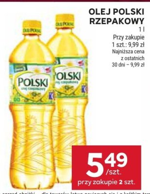 Olej polski rzepakowy promocja w Stokrotka
