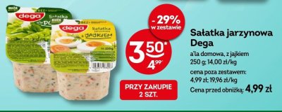 Sałatka jarzynowa Dega a la domowa, z jajkiem promocja w Żabka