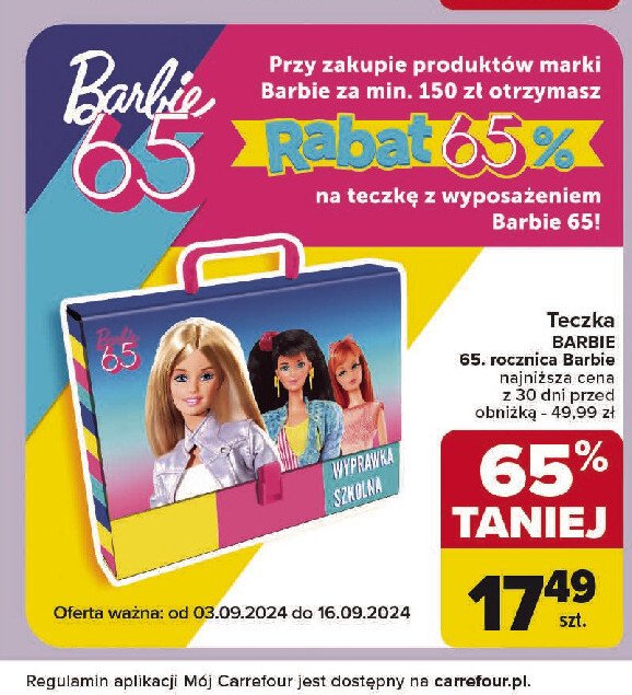 Teczka barbie 65 z wyposażeniem St. majewski promocja