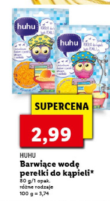 Pere艂ki do k膮pieli dla dzieci brzoskwinia Huhu promocja