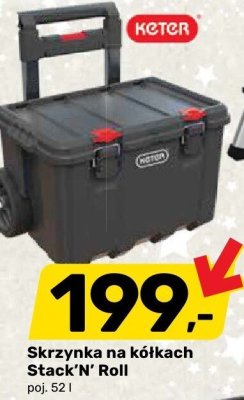 Skrzynka na kółkach Stack'N' Roll poj. 52 l promocja w Bricomarche