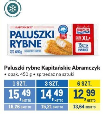 Paluszki rybne Kapitańskie Abramczyk promocja w Makro