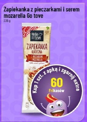 Zapiekanka z pieczarkami i serem mozarella Go tove promocja w POLOmarket