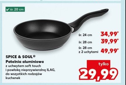 Patelnia aluminiowa 20 cm Spice&soul promocja w Kaufland