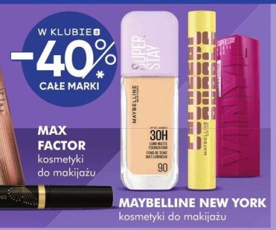 Kosmetyki MAYBELLINE NEW YORK do makijażu promocja w Super-Pharm