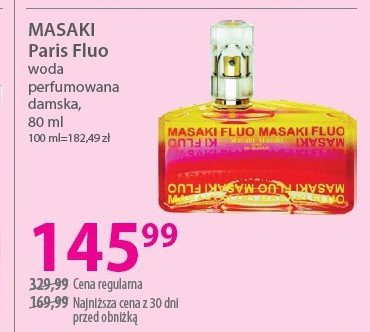 Woda perfumowana Masaki paris fluo promocja