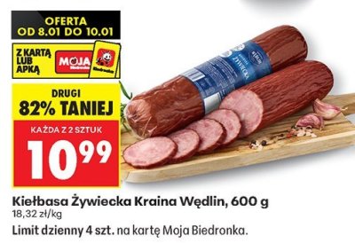 Kiełbasa żywiecka Silesia duda specialite nasze polskie! promocja w Biedronka