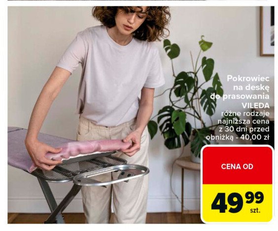 Pokrowiec na deskę do prasowania Vileda promocja w Carrefour