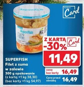 Filety z suma w zalewie warzywnej Superfish promocja w Kaufland