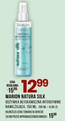 Odżywka MARION NATURA SILK odżywka błyskawicznie intensywnie nawilżająca promocja w Drogerie Natura