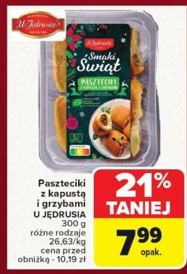 Pasztetciki z kapustą i grzybami U Jędrusia promocja w Carrefour