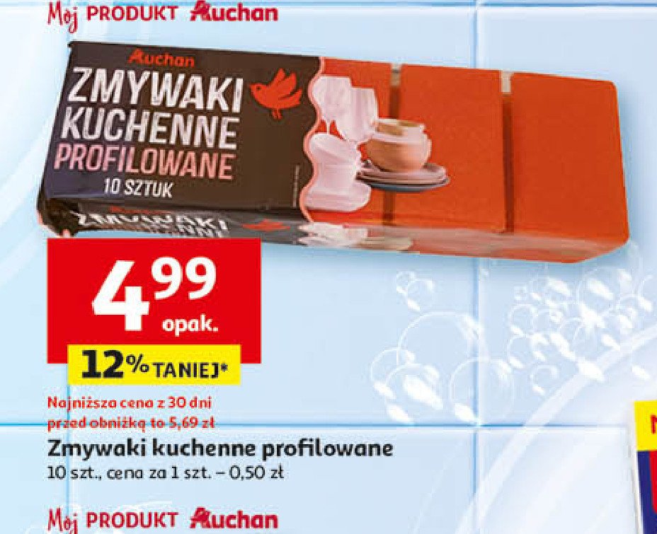 Zmywaki kuchenne profilowane Auchan promocja