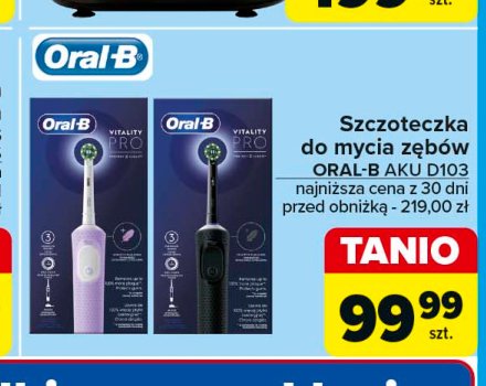 Szczoteczka do zębów lilac Oral-b vitality pro promocja