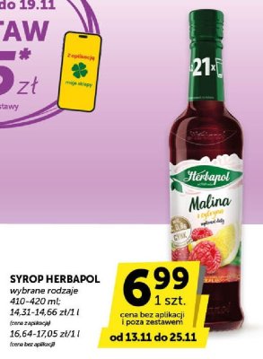 Syrop Herbapol wybrane rodzaje promocja w Groszek