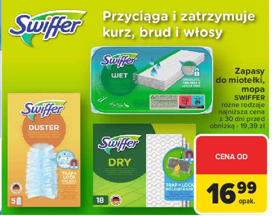 Ściereczki do kurzu duster Swiffer promocja