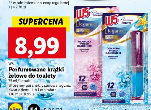 Krążek żelowy do wc latni wiatr W5 elegance promocja