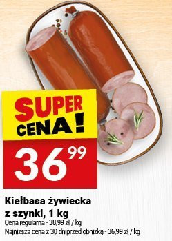 Kiełbasa żywiecka z szynki, 1 kg promocja w Twój Market