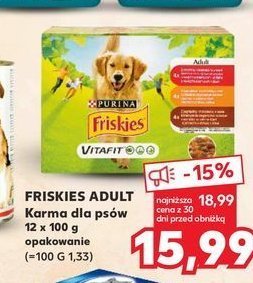 Karma dla kota z mięsem i warzywami w sosie Friskies adult Purina friskies promocja