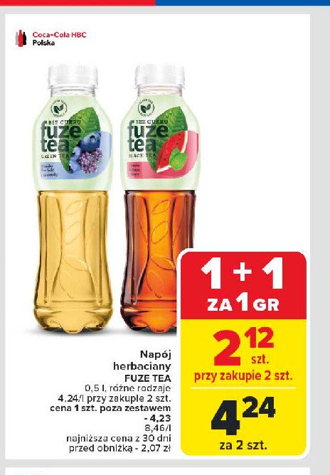 Herbata mro偶ona rooibos z jagodami i miodem Fuzetea promocja
