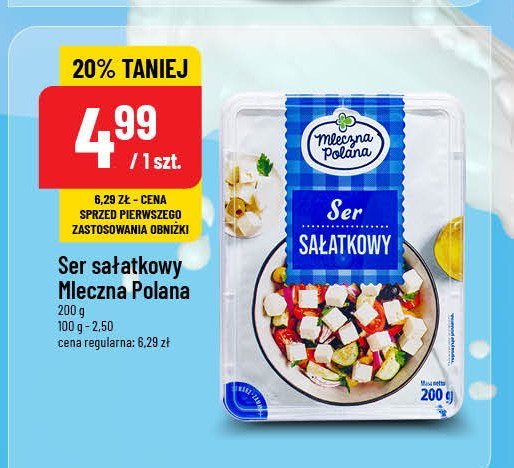 Ser sałatkowy Mleczna polana promocja w POLOmarket