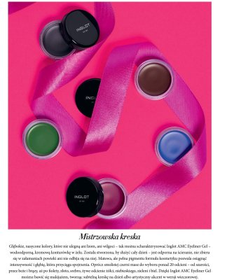 Eyeliner INGLOT AMC wodoodporny kremowy w żelu promocja w Hebe