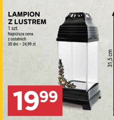 Znicz lampion z lustrem promocja w Stokrotka