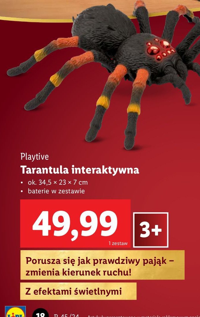 Tarantula interaktywna Playtive promocja