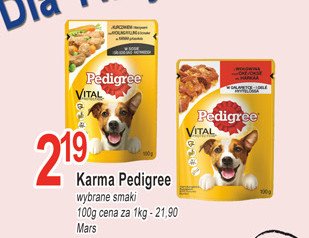 Karma dla psa wołowina w galarecie Pedigree vital promocja