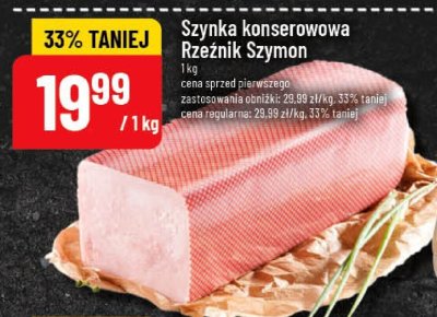 Szynka konserowana Rzeźnik Szymon promocja w POLOmarket