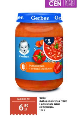 Zupka pomidorowa z ryżem i indykiem dla dzieci promocja w Biedronka