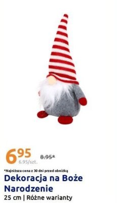 Dekoracja na Boże Narodzenie 25 cm promocja w Action