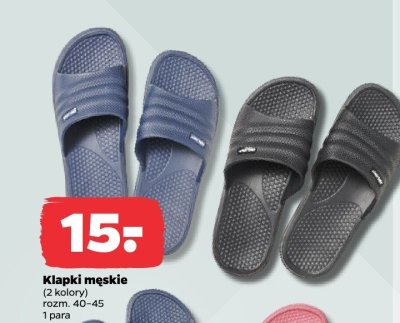 Klapki męskie, 2 kolory promocja w Netto