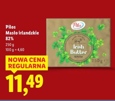 Masło irlandzkie 82% promocja w Lidl